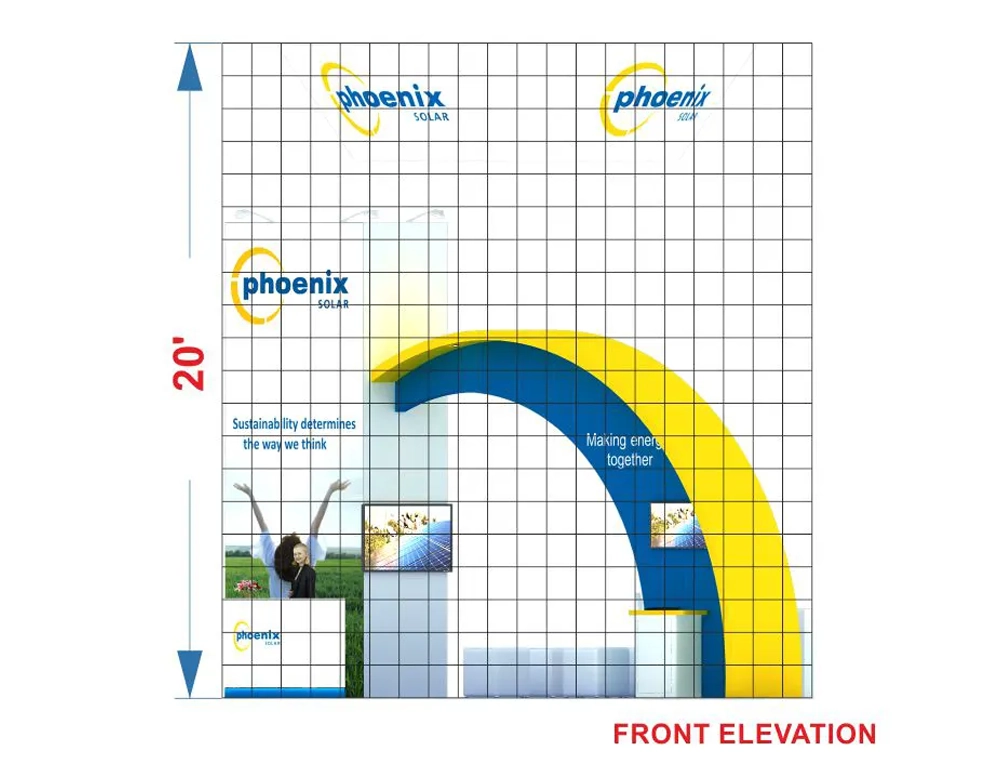 Affordable 20x20 booth rental